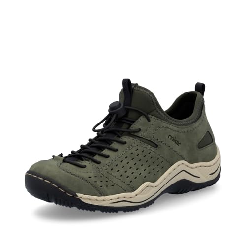 Rieker Damen Low-Top Sneaker L0574, Frauen Halbschuhe, lose Einlage,straßenschuhe,Strassenschuhe,Sportschuhe,Freizeitschuhe,grün (54),39 EU / 6 UK von Rieker