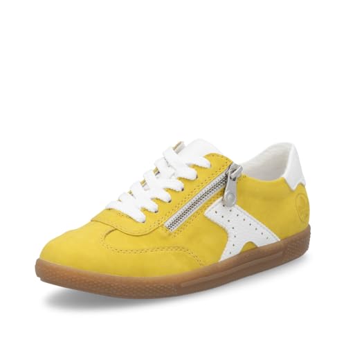 Rieker Damen Low-Top Sneaker L9700, Frauen Halbschuhe, lose Einlage,straßenschuhe,Strassenschuhe,Sportschuhe,Freizeitschuhe,gelb (68),36 EU / 3.5 UK von Rieker