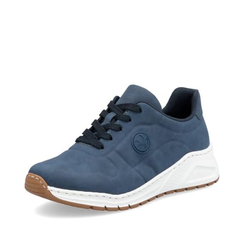 Rieker Damen Low-Top Sneaker M4903, Frauen Halbschuhe, lose Einlage,Sportschuhe,Freizeitschuhe,Turnschuhe,Laufschuhe,blau (14),40 EU / 6.5 UK von Rieker