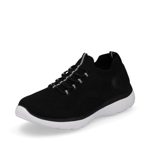 Rieker Damen Low-Top Sneaker M5074, Frauen Halbschuhe,schnürschuhe,schnürer,straßenschuhe,Strassenschuhe,Sportschuhe,schwarz (00),36 EU / 3.5 UK von Rieker