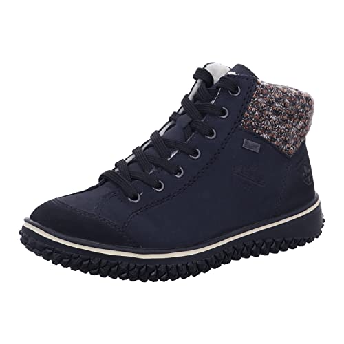 Rieker Damen Low-Top Sneaker Z4243, Frauen Halbschuhe,Turnschuhe,Laufschuhe,schnürschuhe,schnürer,straßenschuhe,blau Kombi (14),39 EU / 6 UK von Rieker