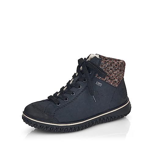 Rieker Damen Low-Top Sneaker Z4243, Frauen Halbschuhe,Turnschuhe,Laufschuhe,schnürschuhe,schnürer,straßenschuhe,blau Kombi (14),39 EU / 6 UK von Rieker