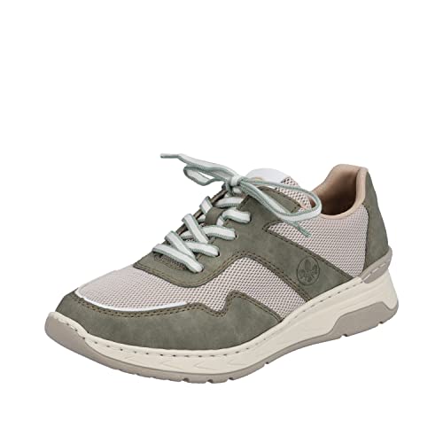 Rieker Damen M0010 Sneaker, grün, 36 EU von Rieker