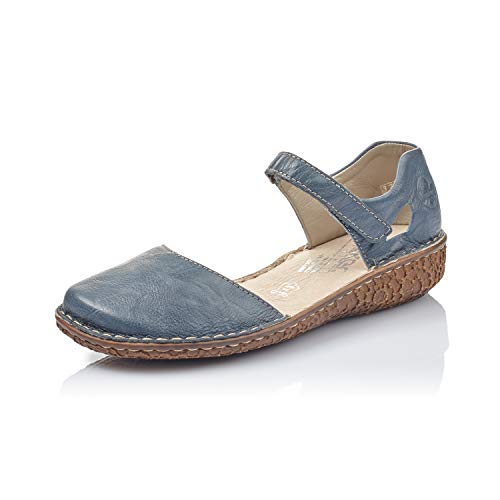 Rieker Damen M0969-13 Geschlossene Ballerinas, Blau (Azur 13), 36 EU von Rieker