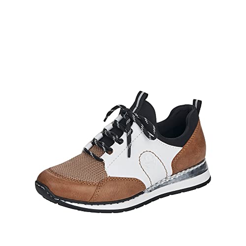 Rieker Damen Sneaker N3083-64 beige Gr. 37 von Rieker