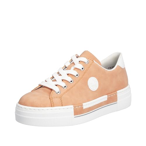 Rieker Damen N49W1 Sneaker, Orange, 36 EU von Rieker