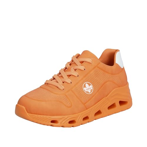 Rieker Damen N5202 Sneaker, Orange, 36 EU von Rieker