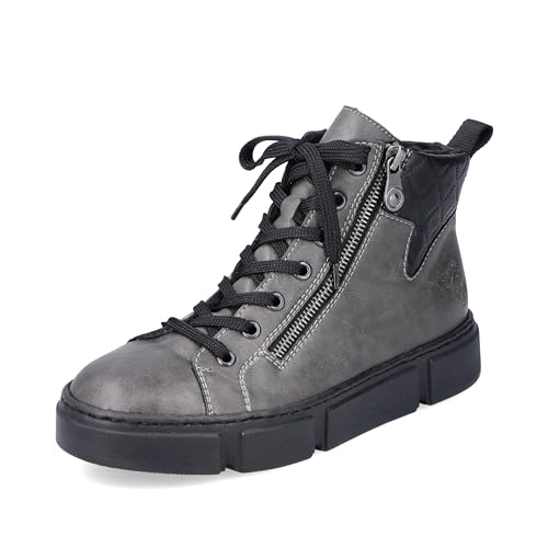 Rieker Damen N5909 Mode-Stiefel, grau, 37 EU von Rieker