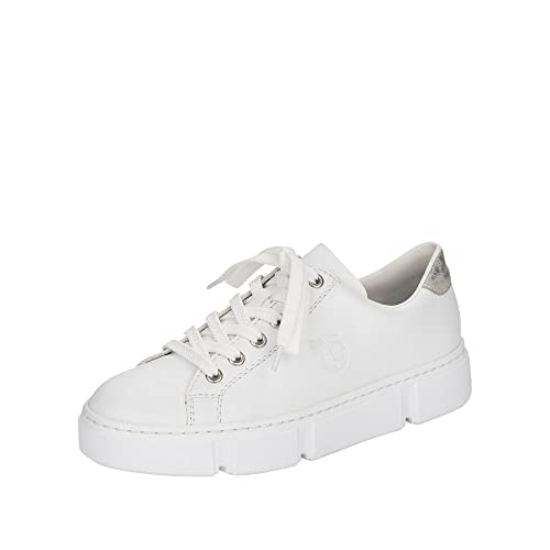 Rieker Damen Sneaker N59W1-80 weiß Gr. 41 von Rieker