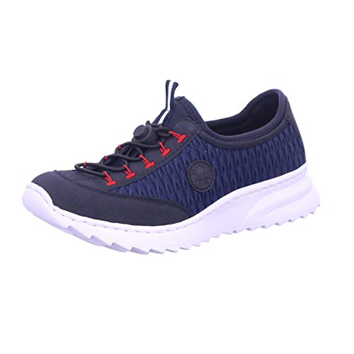 Rieker Damen N6072 Sneaker, Pazifik/Pilot/Navy 14, 36 EU von Rieker