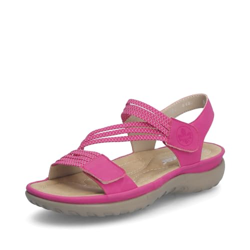 Rieker Damen Riemchensandalen 64870, Frauen Sandalen,freizeitschuhe,offene schuhe,strandschuhe,sandaletten,bequem,sonstige Farben (31),40 EU / 6.5 UK von Rieker