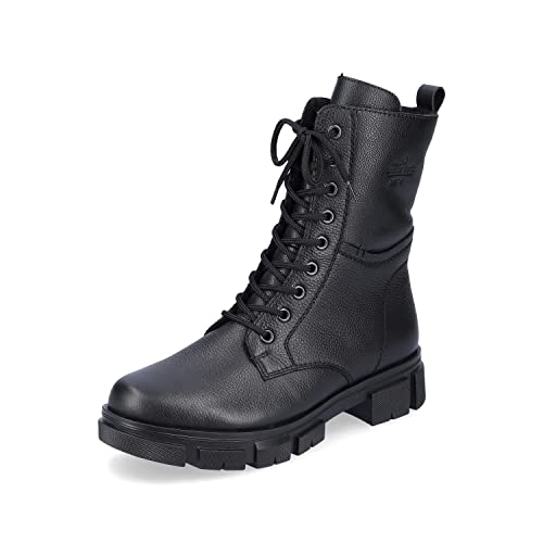 Rieker Damen Schnürstiefel Y7116, Frauen Stiefel,Winterstiefel,Winterschuhe,uebergangsstiefel,uebergangsschuhe,schnürboots,schwarz (00),38 EU / 5 UK von Rieker