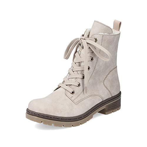 Rieker Damen Schnürstiefeletten Y7446, Frauen Stiefeletten,Kurzstiefel,uebergangsschuhe,uebergangsstiefel,Chukka Boots,beige (60),39 EU / 6 UK von Rieker