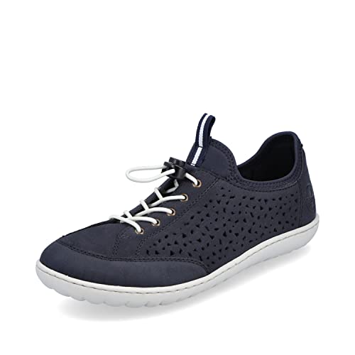 Rieker Damen Bequemschuhe 52860, Frauen Schnürschuhe,Schnuerer,straßenschuhe,Strassenschuhe,Schnuerung,lace-up,Low-tie,schnürer,blau (14),37 EU / 4 UK von Rieker