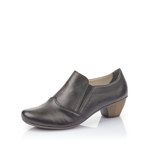 Rieker Damen Hochfront Pumps 41751, Frauen Absatzschuhe,Court Shoes,stöckelschuhe,Businessschuhe,College-Pumps,büro,schwarz (01),41 EU / 7.5 UK von Rieker