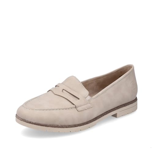 Rieker Damen Slipper 45300, Frauen Slip On,Loafer,College Schuhe,Businessschuhe,Slip-ons,Mokassins,Halbschuhe,Slides,beige (62),42 EU / 8 UK von Rieker