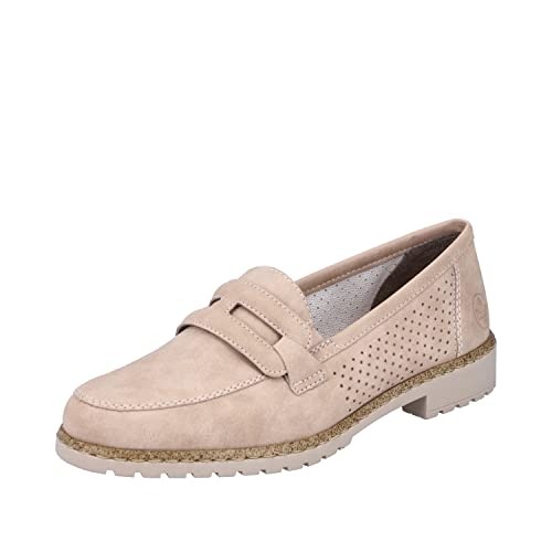 Rieker Damen Slipper 51866-31 rosa Gr. 36 von Rieker