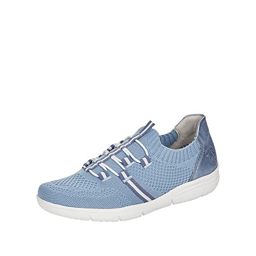 Rieker Damen Sneaker L7462-12 blau Gr. 37 von Rieker