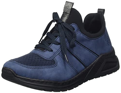 Rieker Damen M4970 Sneaker, blau, 37 EU von Rieker