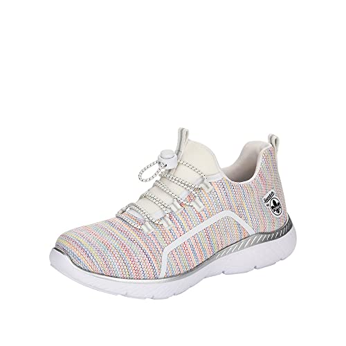 Rieker Damen Sneaker M5070, Frauen Schnürhalbschuhe,schnürschuhe,schnürer,Sneaker,Halbschuhe,Freizeitschuhe,Women's,Woman,Multi (90),36 EU / 3.5 UK von Rieker