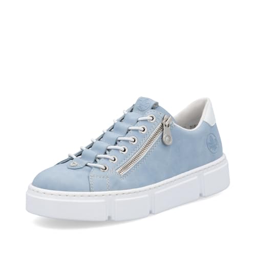 Rieker Damen Low-Top Sneaker N5952, Frauen Halbschuhe,Sportschuhe,Freizeitschuhe,Turnschuhe,Laufschuhe,straßenschuhe,blau (10),40 EU / 6.5 UK von Rieker