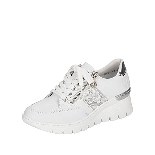 Rieker Damen Sneaker N8322-80 weiß Gr. 40 von Rieker