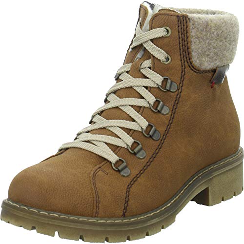 Rieker Damen Y9142 Stiefeletten, Braun Cognac Wood Kastanie 22 Rieker Damen Y9142 Stiefeletten, Braun Cognac Wood Kastanie 22 von Rieker