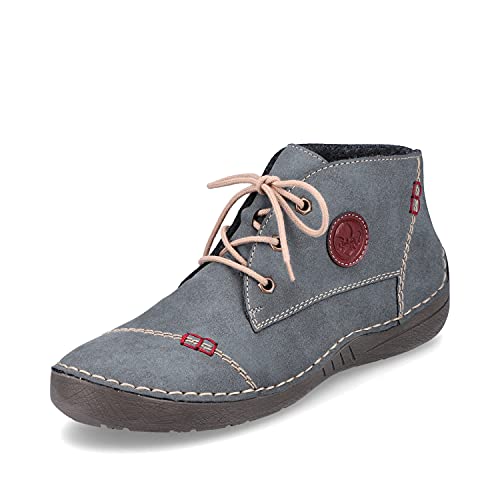 Rieker Damen Bequemschuhe 52540, Frauen Schnürhalbschuhe,Komfortschuhe,Halbschuhe,schnürschuhe,schnürer,bequem,Women's,Woman,blau (14),36 EU / 3.5 UK von Rieker