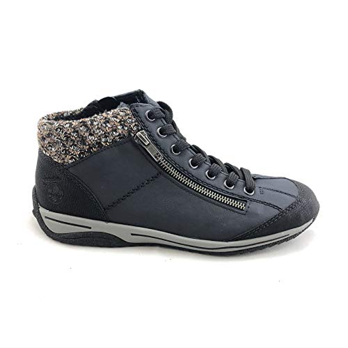 Rieker Damen Stiefeletten L5223, Frauen Schnürstiefelette, Freizeit leger Stiefel Chukka Boot halbstiefel,blau-kombi ,39 EU / 6 UK Rieker Damen Stiefeletten L5223, Frauen Schnürstiefelette, Freizeit leger Stiefel Chukka Boot halbstiefel,blau-kombi ,39 EU / 6 UK von Rieker