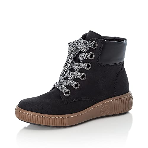 Rieker Damen Ankle Boots Z6631, Frauen Stiefeletten,lose Einlage,gefüttert,Winterstiefeletten,Stiefel,Bootee,Booties,schwarz (00),36 EU / 3.5 UK von Rieker