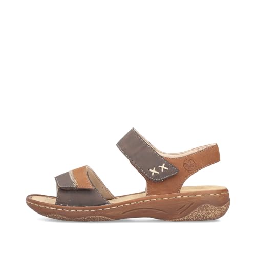 Rieker Damen V2860 Riemchensandalen, Braun, 41 EU Rieker Damen V2860 Riemchensandalen, Braun, 41 EU von Rieker