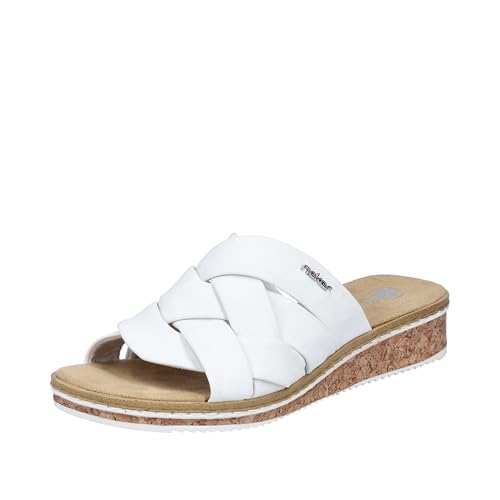 Rieker Damen V3608 Pantolette, Weiß, 41 EU Rieker Damen V3608 Pantolette, Weiß, 41 EU von Rieker