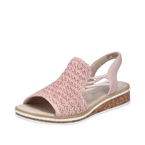 Rieker Damen V3641 Sandalette, Rosa, 40 EU Rieker Damen V3641 Sandalette, Rosa, 40 EU von Rieker