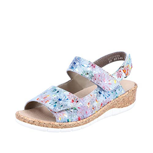 Rieker Sahara Damenschuhe Sandalen Bequem Mehrfarbig Freizeit, Schuhgröße:40 EU von Rieker