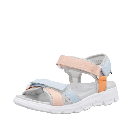 Rieker Damen V8401 Trekkingsandalen, Mehrfarbig, 42 EU von Rieker