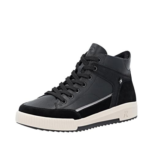 Rieker Damen W0171 Schnürstiefel, Schwarz, 38 EU von Rieker