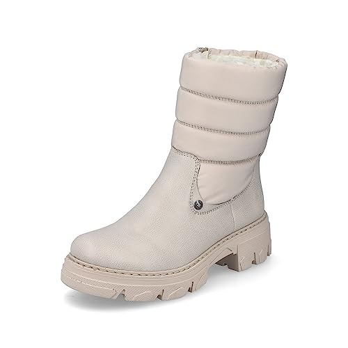 Rieker Damen Winterstiefel 74670, Frauen Stiefel,outdoorschuhe,gefüttert,boots,winterschuhe,uebergangsstiefel,beige (60),39 EU / 6 UK von Rieker