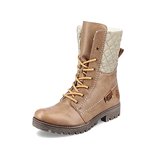 Rieker Damen Winterstiefel 785C2, Frauen Stiefel,wasserdicht,riekerTEX,Outdoorschuhe,gefüttert,Women's,Lady,Ladies,Boots,beige (64),39 EU / 6 UK von Rieker