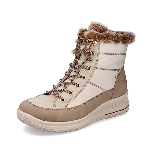 Rieker Damen Winterstiefel L7742, Frauen Stiefel,gefüttert,Boots,Winterschuhe,uebergangsstiefel,uebergangsschuhe,fellboots,beige (62),38 EU / 5 UK von Rieker