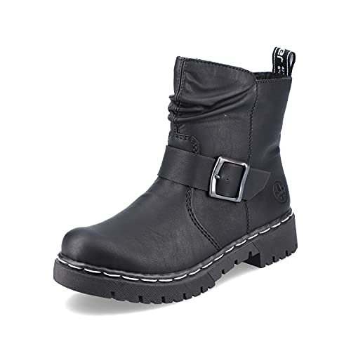 Rieker Damen Klassische Stiefeletten Y2459, Frauen Stiefeletten,Ladies,Boots,Stiefel,Bootee,Booties,halbstiefel,Kurzstiefel,schwarz (00),39 EU / 6 UK von Rieker