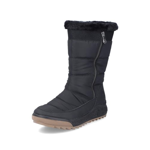 Rieker Damen Winterstiefel Y4765, Frauen Stiefel,uebergangsstiefel,uebergangsschuhe,Winterboots,halbschaftstiefel,warm,schwarz (00),40 EU / 6.5 UK von Rieker