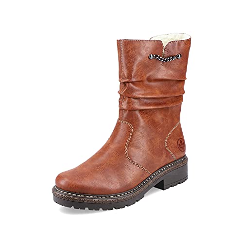 Rieker Damen Winterstiefel Z3482, Frauen Stiefel,Women's,Woman,Lady,Ladies,Boots,Winterstiefel,Winterschuhe,ubergangsstiefel,braun (24),42 EU / 8 UK von Rieker