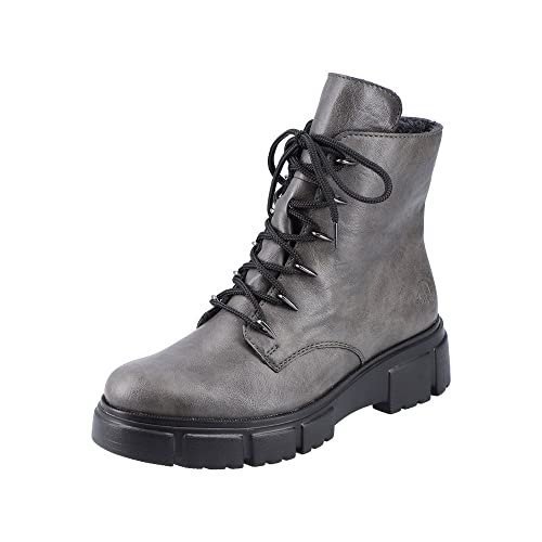 Rieker Damen X2910 Mode-Stiefel, grau, 37 EU von Rieker