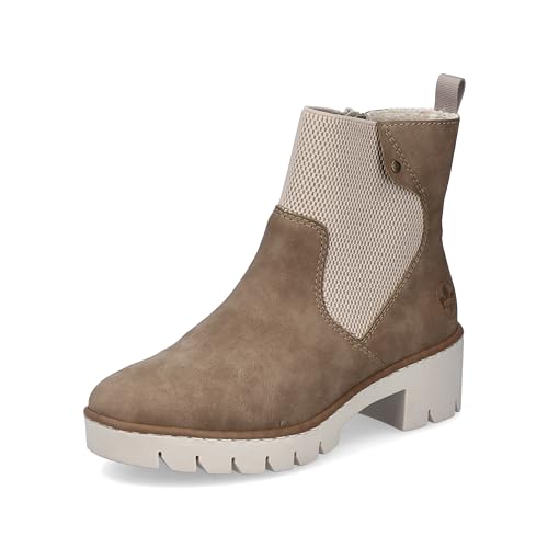 Rieker Damen X5756 Chelsea-Stiefel, Beige, 38 EU von Rieker