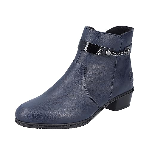 Rieker Damen Y0783 Mode-Stiefel, blau, 36 EU von Rieker