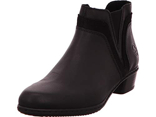 Rieker Damen Y07B2 Stiefeletten, Schwarz (schwarz/schwarz/schwarz 02) von Rieker