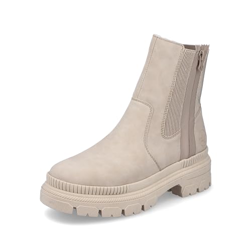 Rieker Damen Y9373 Chelsea-Stiefel, Beige, 42 EU von Rieker