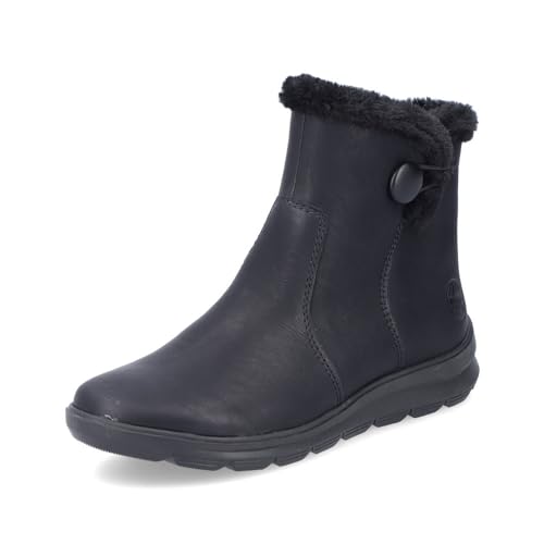 Rieker Damen Ankle Boots Z0080, Frauen Stiefeletten, lose Einlage,halbstiefel,Kurzstiefel,uebergangsschuhe,schwarz (00),37 EU / 4 UK von Rieker