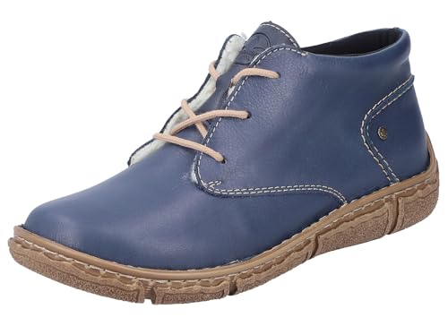 Rieker Damen Z3722 Schnürstiefel, Blau, 39 EU Weit von Rieker