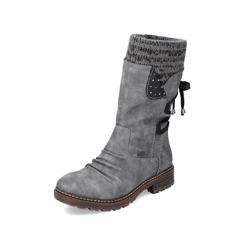 Rieker Damen Z4773 Mode-Stiefel, Grau, 37 EU von Rieker